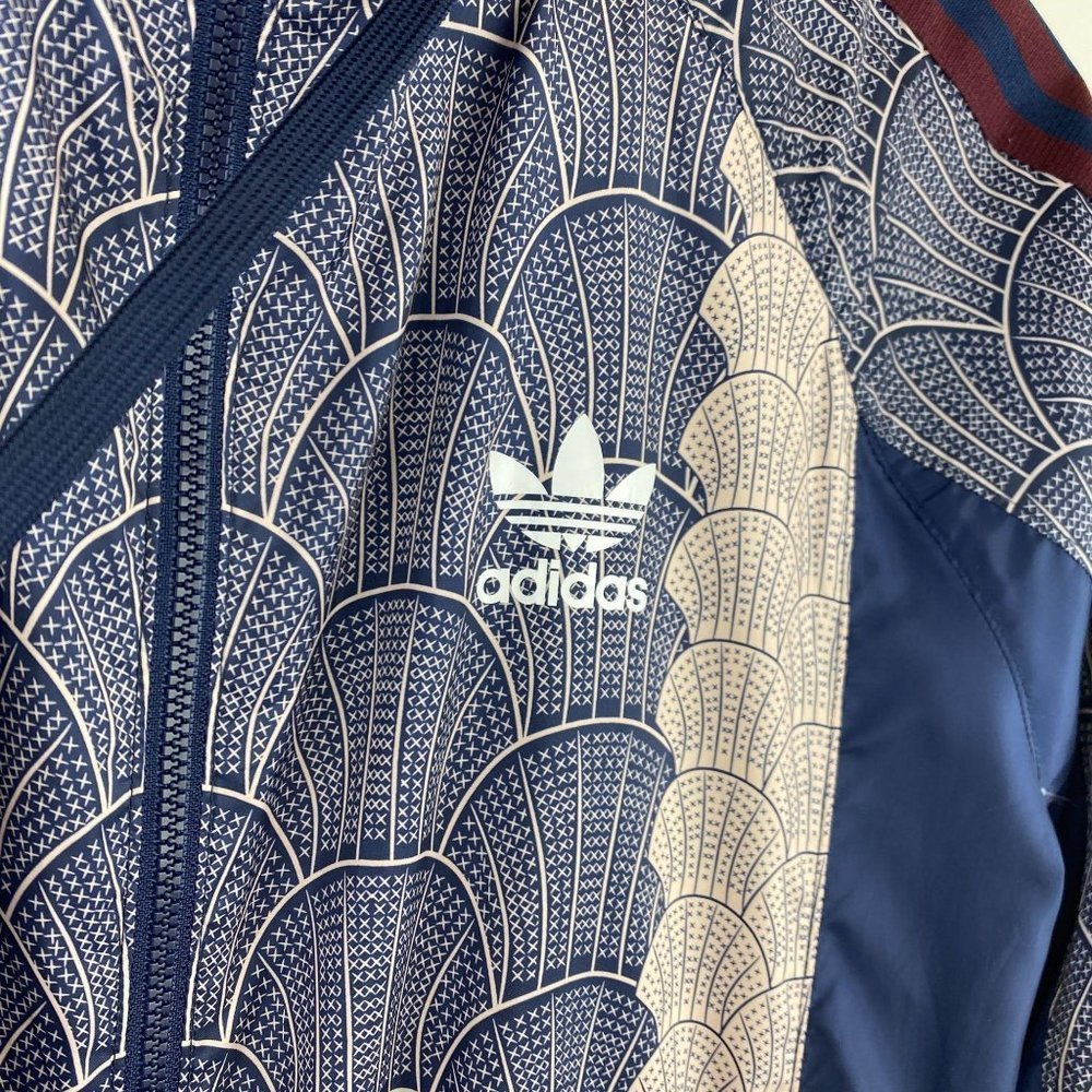 Adidas Pattern Print Light Windbreaker Jacket - image 3